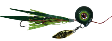 Kanji Risky Tairis 150 Gr Tai Rubber Slider Jig #06 KABURA GREEN GLOW