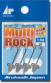 Arukazik Ar Head Multirock Lrf Jighead 0.8 gr #6