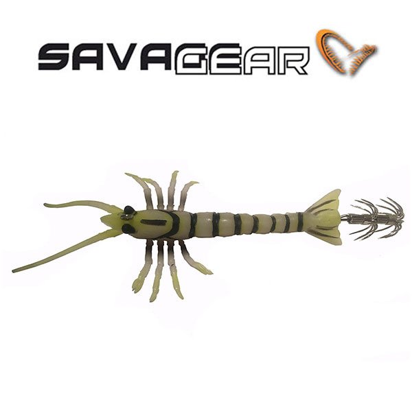 Savagear TPE Shrimp Egi Jig Kalamar Zokası 06-Yellow Glow