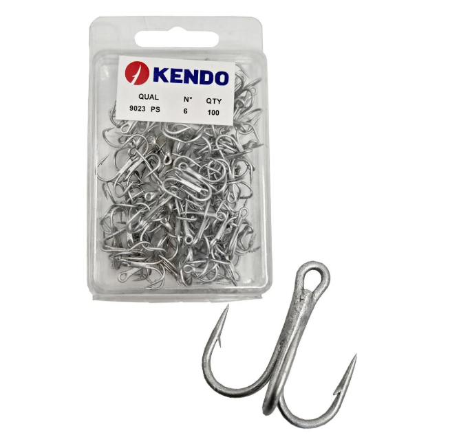Kendo 9023 PS Round Treble 100 Adet 3'lü Çarpma İğnesi