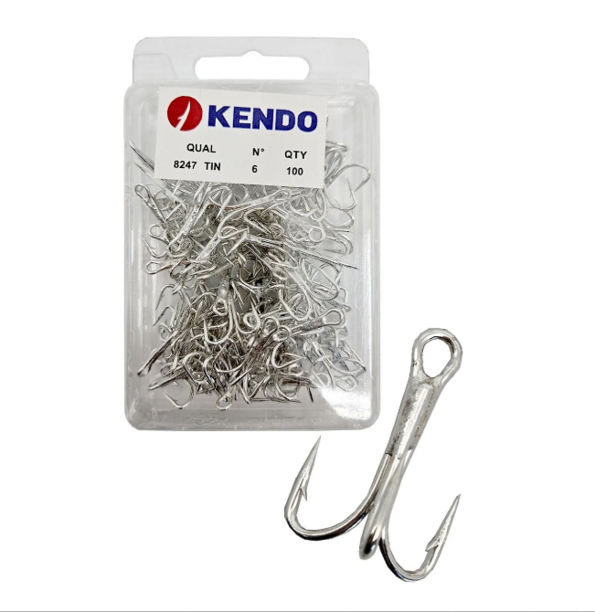 Kendo 8247 Tin O'Shaunessy Treble 100 Adet 3'lü Çarpma İğnesi