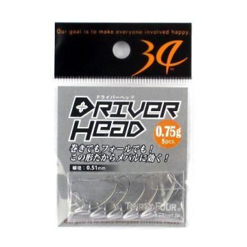 Thirty Four  Driver Head Jighead 0.75 gr