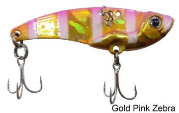 Savagear 3D Minnow Vibrasyon Blade 3.5cm 4gr Gold Pink Zebra