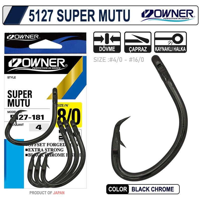 Owner Super Mutu Circle Hook Orkinos Turnuva İğnesi