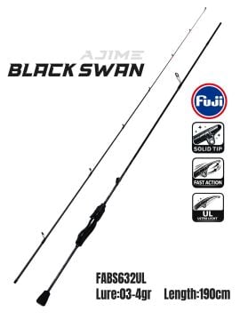 Fujin Ajime Black Swan 190cm 03-4gr Aji LRF Kamışı