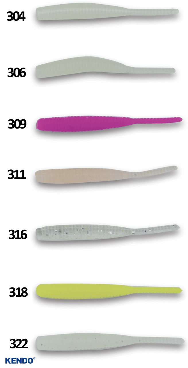 Kendo Mebaru Aji Worm 1.5 inch LRF Silikonu