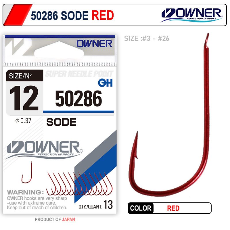 Owner 50286 Sode Red İğne 6