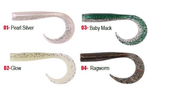 Savagear LB Sandeel Curltail 7cm Pearl Silver Silikon Yem