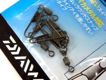 Daiwa EG SNAP Rolling M ( Klipsli Fırdöndü) 15 Adet Siyah