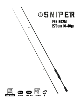 Fujin Sniper 270cm 10-40gr Spin Kamış FSN-902M