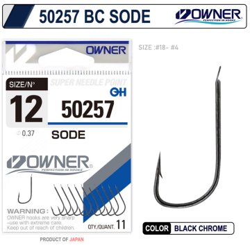 Owner 50257 Sode Black Chrome İğne 12