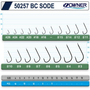 Owner 50257 Sode Black Chrome İğne 12