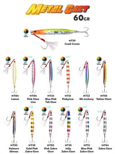 Fujin Metal Cast 60gr Shore Jig Metal Yem