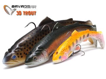 Savagear 3D Trout Rattle Shad 12.5cm 35g Silikon Yem