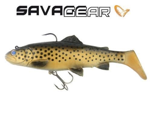 Savagear 3D Trout Rattle Shad 12.5cm 35g Silikon Yem Dark Brown Trout
