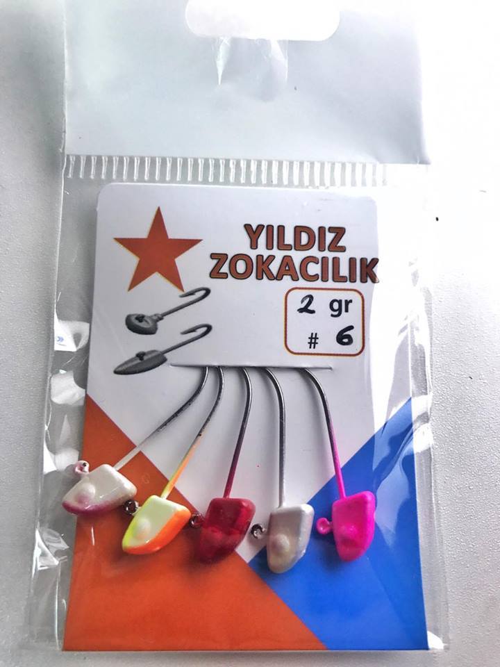 Yıldız Zoka Balık Kafası Renkli Jighead 2gr - #6