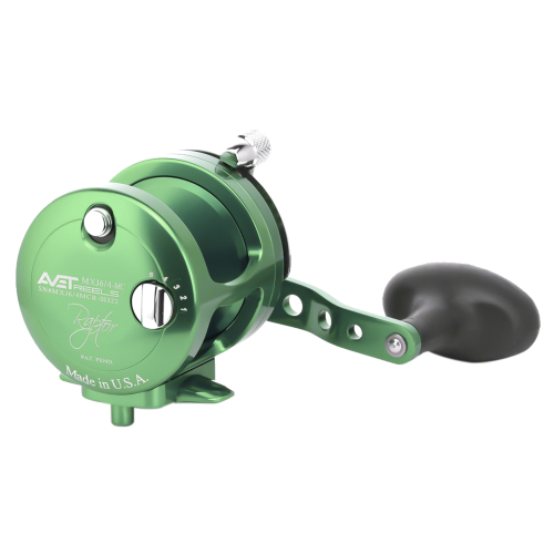 Avet MXJ G2 6/4 Magic Cast Two Speed Reel With Glide Plate Sağ Kol Jigging Çıkrık Makine Green