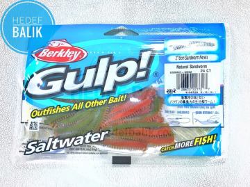 Berkley Gulp Saltwater Sandworm 2inç Lrf Silikonu 24 Adet NSW