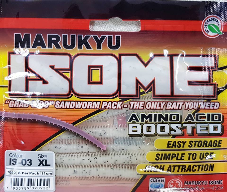 Marukyu Power İsome Slim Silikon Kurt 11 cm L Simli BEYAZ