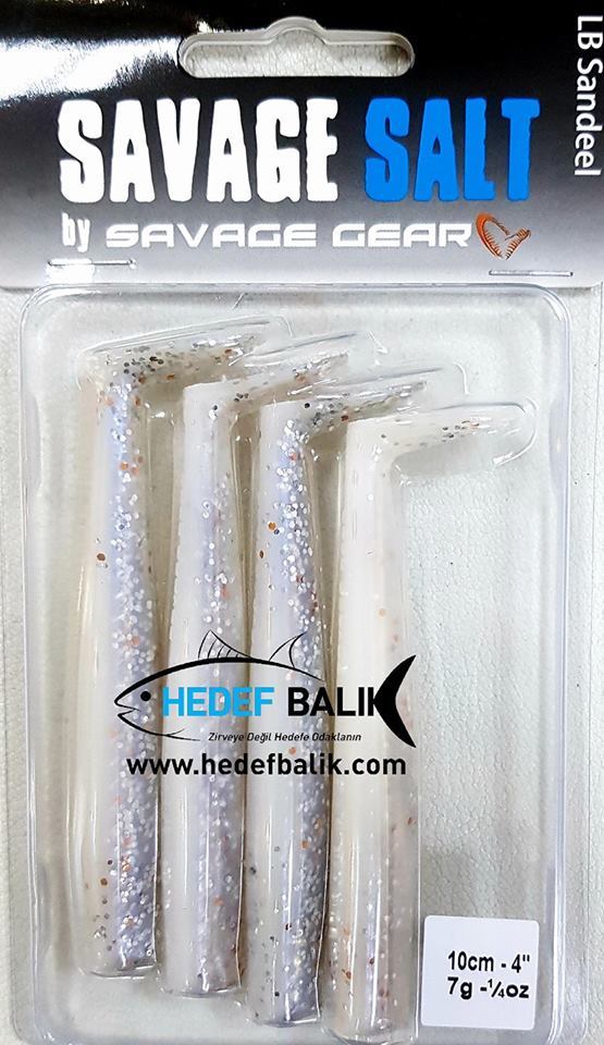Savagear Sandeel 10cm 4 Adet 7 Gr Silikon Yem Real Pearl