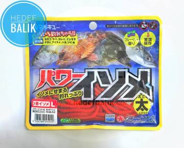 Marukyu Power İsome Slim Silikon Kurt 11 cm L KIRMIZI