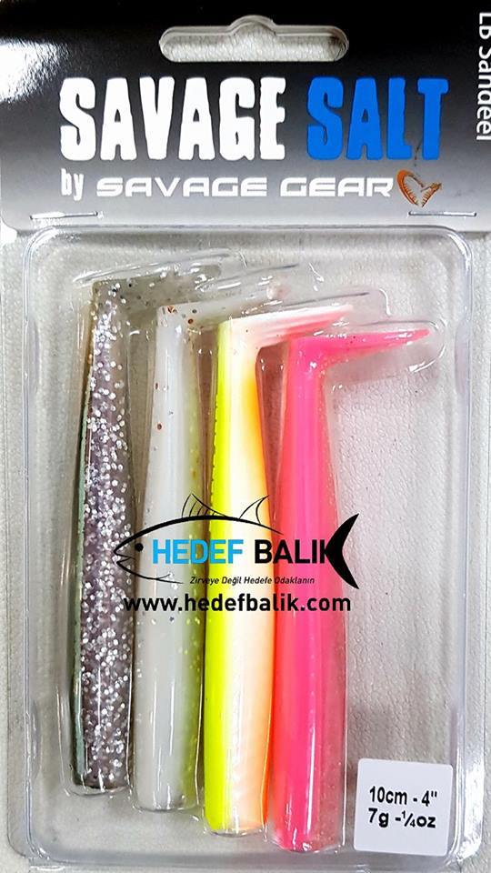 Savagear Sandeel 10cm 4 Adet 7 Gr Silikon Yem Mix Renk