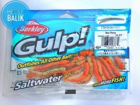 Berkley Gulp Saltwater Sandworm 2inç Lrf Silikonu 24 Adet NP
