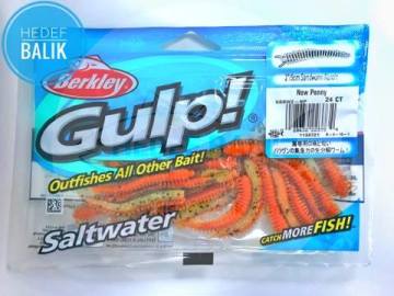 Berkley Gulp Saltwater Sandworm 2inç Lrf Silikonu 24 Adet NP