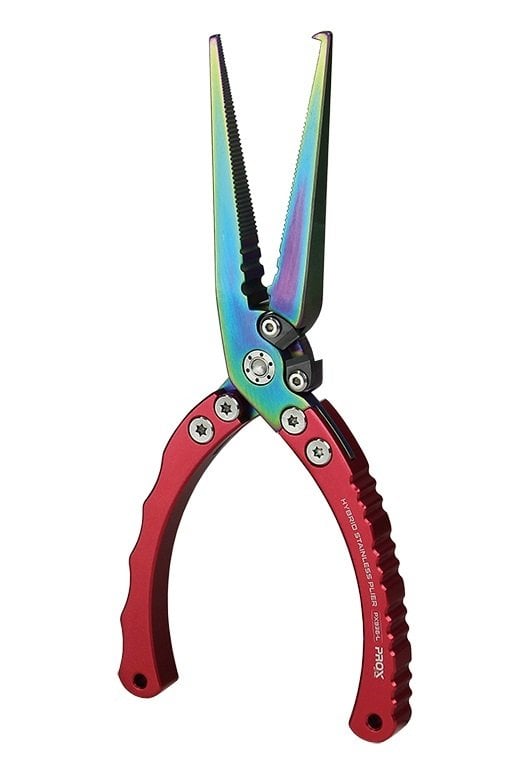 Prox Hybrid Stailess Pliers Hakla Açıcı ve Kesici Pense Large Kırmızı