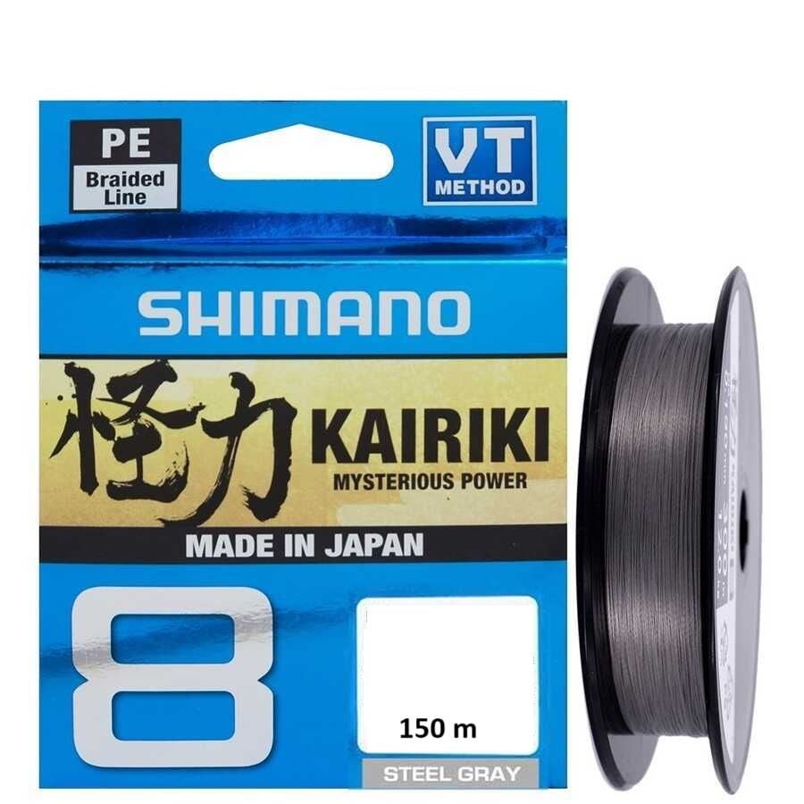 Shimano Kairiki 8 Steel Gray 150m İp (Örgü) Misina