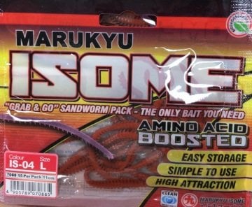 Marukyu Power İsome Slim Silikon Kurt 11 cm L KIRMIZI