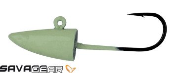 Savage gear LRF Micro sandeel jigghead 2g #8 4pcs Glow Suni Yem