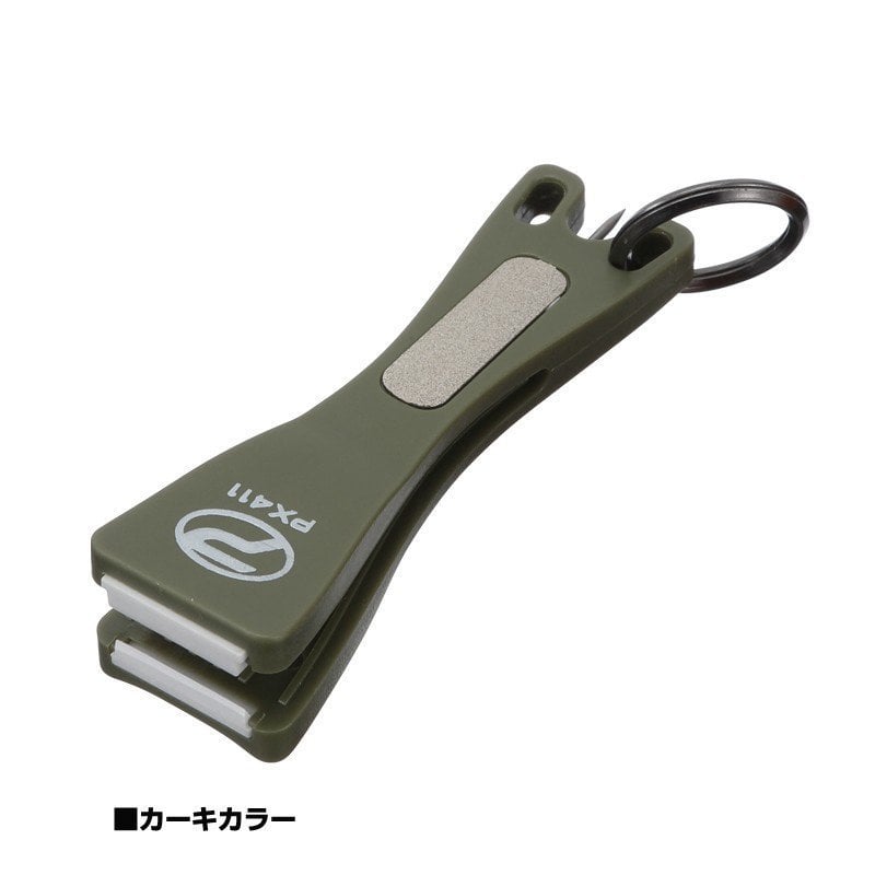 Prox PE Ceramic Line Cutter Seramik Ağızlı Misina Makası Haki