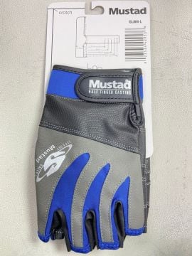 Mustad Half Finger Casting Gloves Balıkçı Eldiveni