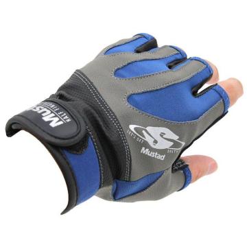 Mustad Half Finger Casting Gloves Balıkçı Eldiveni L