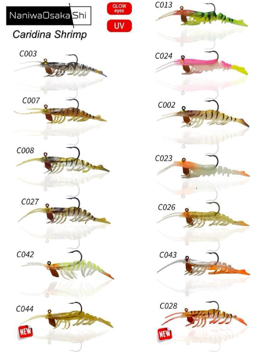 NaniwaOsakaShi Caridina Shrimp 10 cm 14 gr Silikon Karides Yem
