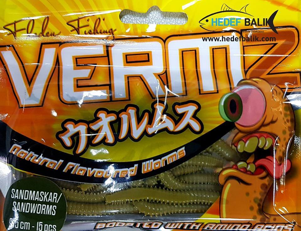 Fladen Sandworms Kokulu Silikon Kurt 9.5 Cm Yeşil