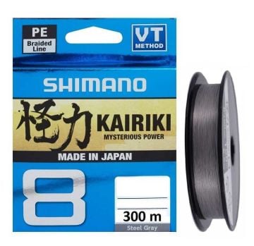 Shimano Kairiki 8 Steel Gray 300m İp (Örgü) Misina