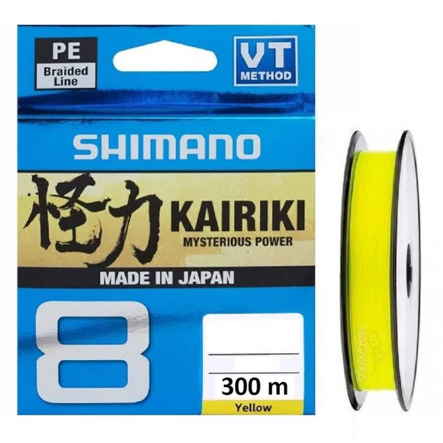 Shimano Kairiki 8 Yellow (Sarı) 300m İp (Örgü) Misina