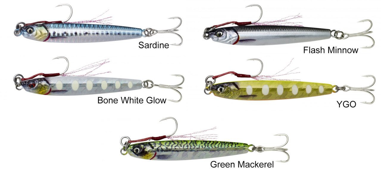 Savage gear 3D Jig Minnow 5 gr 4,6 cm Suni Yem Bone White Glow