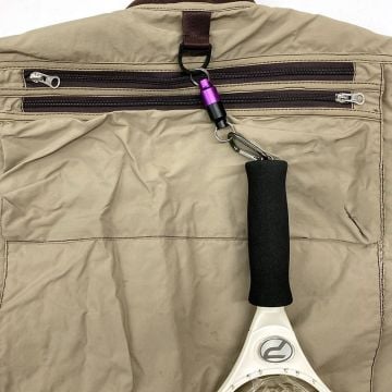 Prox MG Joint Twin Color Mıknatıslı Karabinalı Askı Aparatı Siyah Lila Small