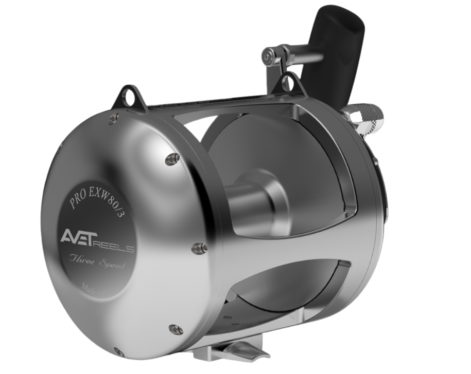 Avet Pro EXW80/3 Üç Vites Çıkrık Olta Makinesi Sağ Kol Silver