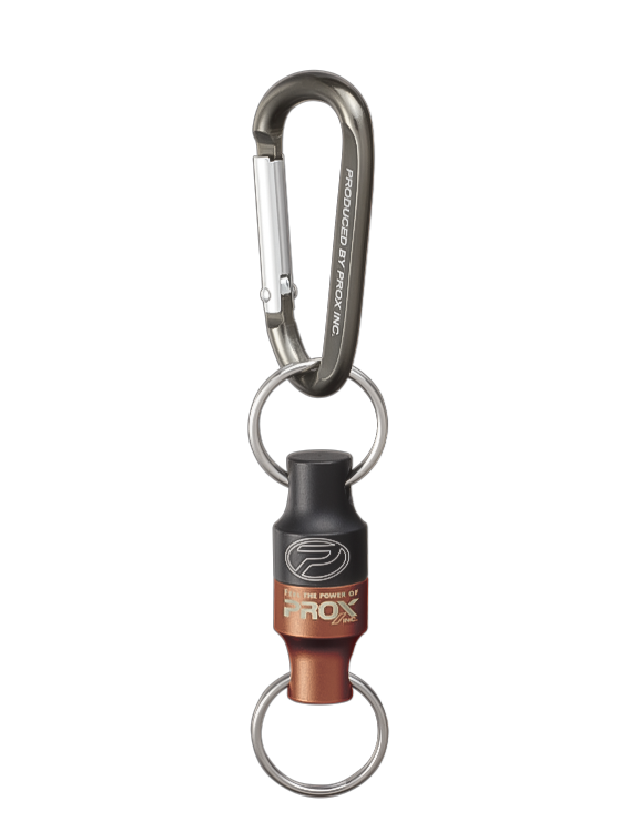 Prox MG Joint Twin Color Mıknatıslı Karabinalı Askı Aparatı Siyah Turuncu Small