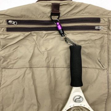 Prox MG Joint Twin Color Mıknatıslı Karabinalı Askı Aparatı Siyah Turuncu Large