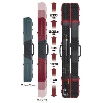 Prox Container Gear 5-Lenght Hard Rod Case Olta Taşıma Çantası Mavi Gri