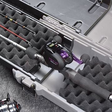 Prox Container Gear 5-Lenght Hard Rod Case Olta Taşıma Çantası Kırmızı Siyah