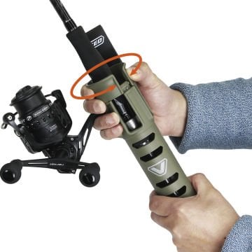 Prox Turn Lock Rod Holster Belt Clip Askılı Kamış Taşıma Aparatı Siyah