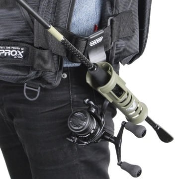 Prox Turn Lock Rod Holster Belt Clip Askılı Kamış Taşıma Aparatı Siyah