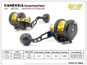 M&W Pandora X1 V1.1 Çıkrık Makinesi Sağ Kol Siyah