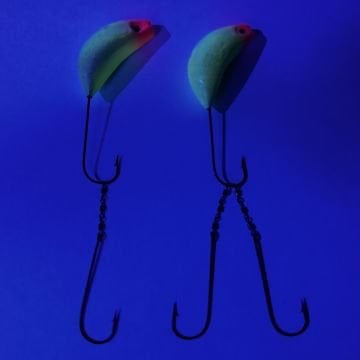 Hedef Balık Glow (Fosforlu) Zoka İki Hırsız İğneli